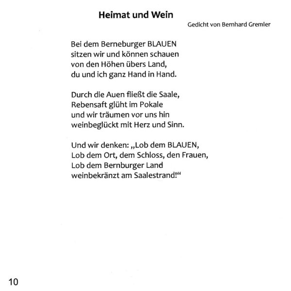 CD Weinverein Gedicht 'Heimat und Wein'